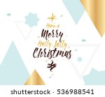 merry christmas text design.... | Shutterstock .eps vector #536988541