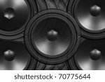 Techno background - low-frequency loudspeaker