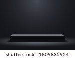 realistic dark platform  stage... | Shutterstock .eps vector #1809835924