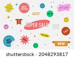 sale   sticker pack. special... | Shutterstock .eps vector #2048293817