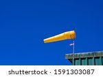 Yellow Windsock And Blue Sky    ...