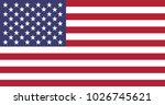 united states of america flag. | Shutterstock .eps vector #1026745621