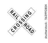 Railroad Crossing Sign Icon