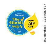 big diwali sale  offer banner... | Shutterstock .eps vector #1189087537
