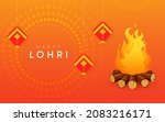 happy lohri festival greeting... | Shutterstock .eps vector #2083216171