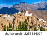 Lamayuru Monastery or Gompa is a tibetan style  buddhist monastery in Lamayuru village in Ladakh, north India