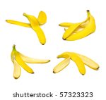 ripe and tasty banana peel set... | Shutterstock . vector #57323323
