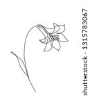 flower continuous line drawing | Shutterstock .eps vector #1315783067