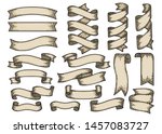 set of ribbons isolated on... | Shutterstock .eps vector #1457083727