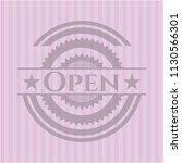 open pink emblem | Shutterstock .eps vector #1130566301