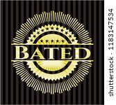 bated gold shiny emblem | Shutterstock .eps vector #1183147534
