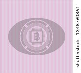 bitcoin chip  cryptocurrency... | Shutterstock .eps vector #1348760861
