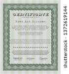 green diploma or certificate... | Shutterstock .eps vector #1372619144