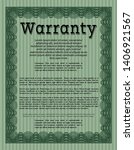 green warranty template. money... | Shutterstock .eps vector #1406921567