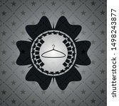 hanger icon inside black emblem.... | Shutterstock .eps vector #1498243877