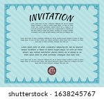 light blue invitation. vector... | Shutterstock .eps vector #1638245767