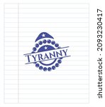 Tyranny Emblem With Pen Effect. ...