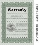 retro warranty template. nice... | Shutterstock .eps vector #2158441887