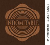 indomitable wooden emblem.... | Shutterstock .eps vector #2158442017