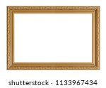 golden frame for paintings ... | Shutterstock . vector #1133967434