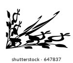 ornate scrolled corner desige | Shutterstock . vector #647837