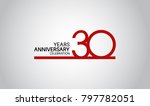30 years anniversary design... | Shutterstock .eps vector #797782051