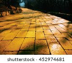 Yellow Brick Path With Dramatic ...