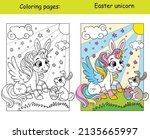 cute and cheerful unicorn... | Shutterstock .eps vector #2135665997