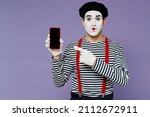 Fun Young Mime Man With White...