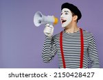 Charismatic Young Mime Man With ...