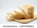 Fresh Slide Bread On The Wooden ...
