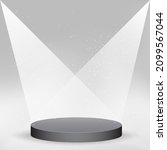empty black podium template for ... | Shutterstock .eps vector #2099567044