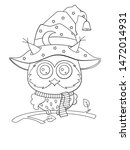 halloween coloring book page... | Shutterstock .eps vector #1472014931