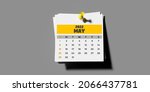 Monthly Pinned Calendar 2022...