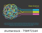 big data science vector... | Shutterstock .eps vector #758972164