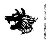 wolf head illustration | Shutterstock .eps vector #1232610937