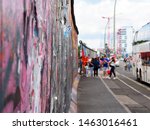 Tourists At The Berlin Wall....