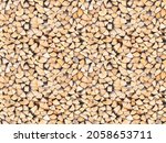 Firewood stacked for storage seamless pattern, dry chopped firewood seamless texture or background