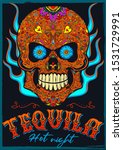 "tequila hot night" poster... | Shutterstock .eps vector #1531729991