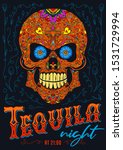 "tequila night" poster design.... | Shutterstock .eps vector #1531729994