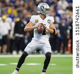 Small photo of Derek Carr #4 - Indianapolis Colts host the Oakland Raiders on Sunday Sept. 29th 2019 at Lucas Oil Stadium in Indianapolis, IN -USA