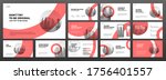 modern powerpoint presentation... | Shutterstock .eps vector #1756401557