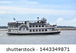 Small photo of Charleston, North Carolina, USA - Sept 26 2011; Fort Sumpter Tours - Spiritline Cruise Paddle Steamer