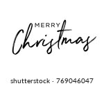 merry christmas  christmas... | Shutterstock .eps vector #769046047