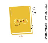 cute funny book character with... | Shutterstock .eps vector #1959873361