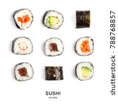 Seamless Pattern With Sushi....