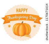 thanksgiving day. vector... | Shutterstock .eps vector #1170671614