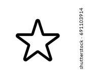 White Star   Vector Icon Star...