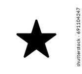 black star   vector icon star... | Shutterstock .eps vector #691104247