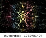 wiccan symbol of protection.... | Shutterstock .eps vector #1792901404
